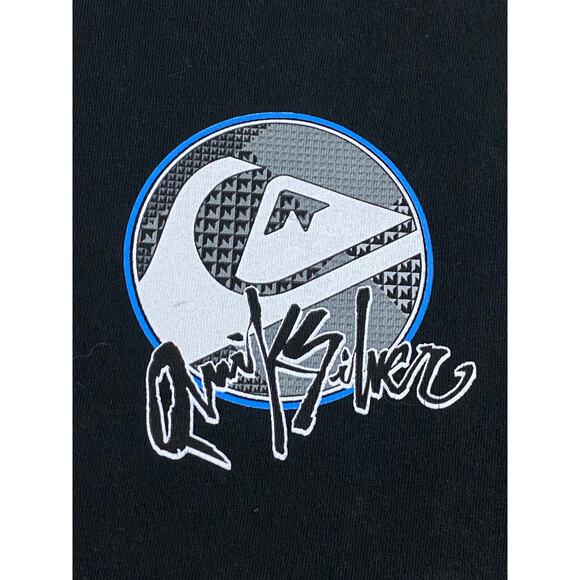 Quiksilver Long Sleeve T-Shirt Men’s Size L Vintage Center Logo Front + Back - Picture 4 of 7